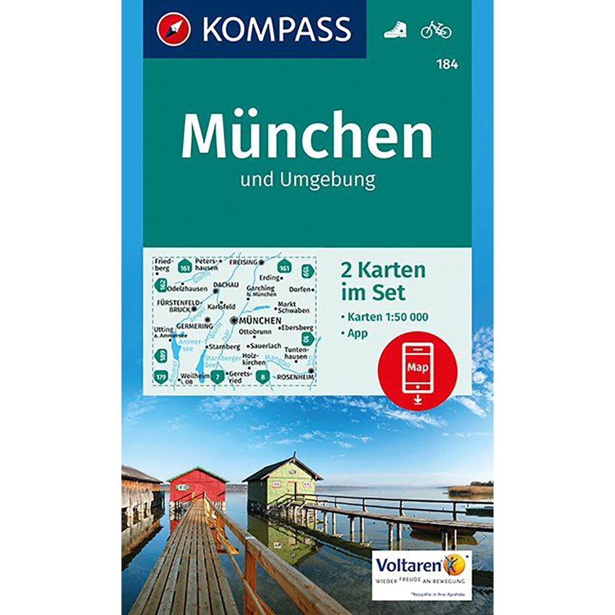 Kompass Verlag WK 184 München Umgebung - Kartenset (Größe One Size)