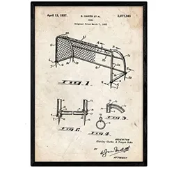 POSTER Fußballtor Patent A3 Rahmenlos