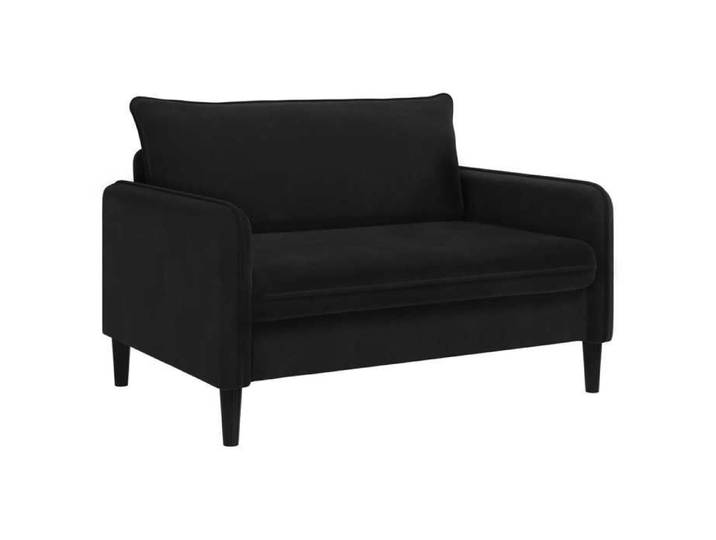 Fauteuil salon - Vidaxl - Fauteuil moderne XXL - Charge 150kg - Noir - Velours 14181