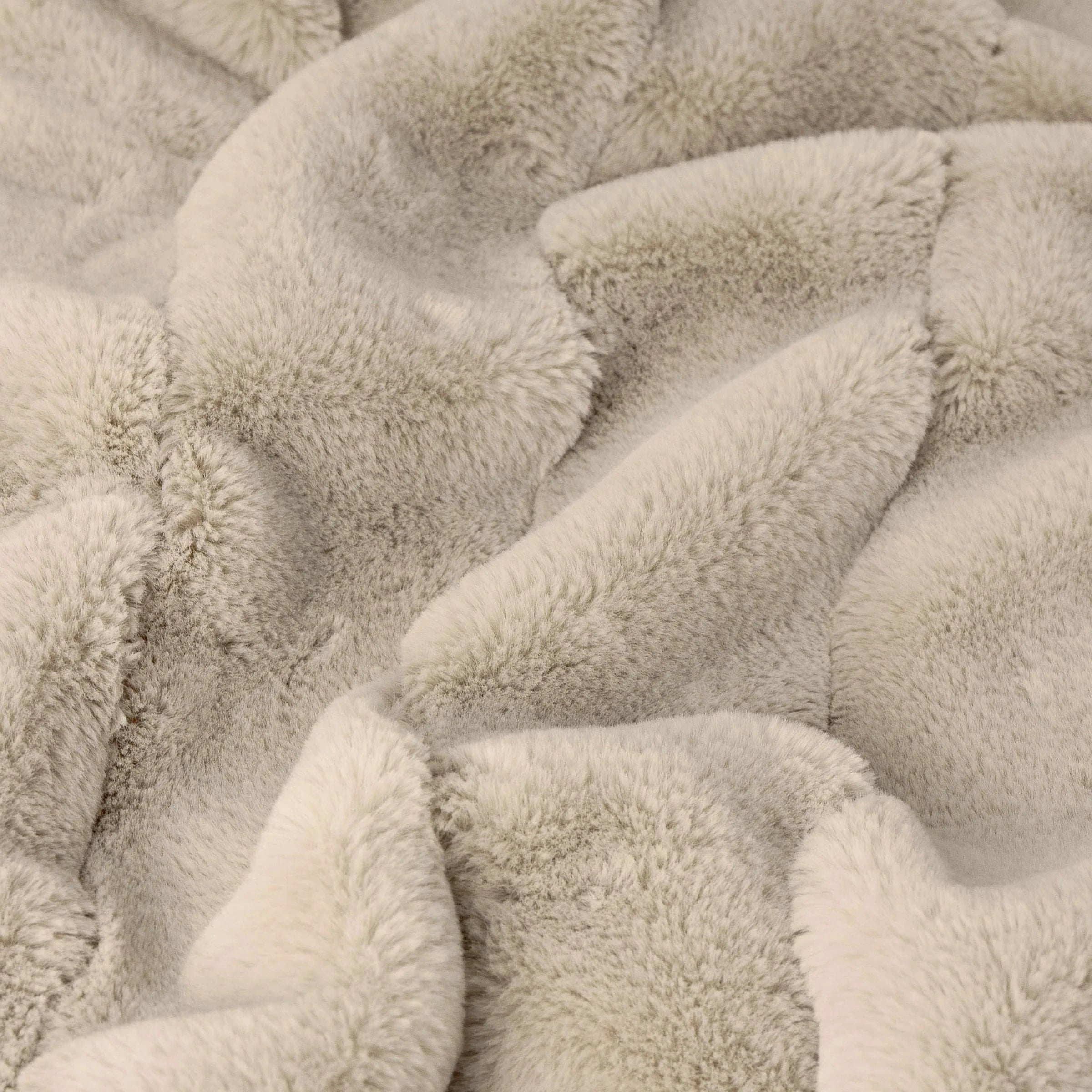 Marlowe Oatmeal Faux Fur Throw