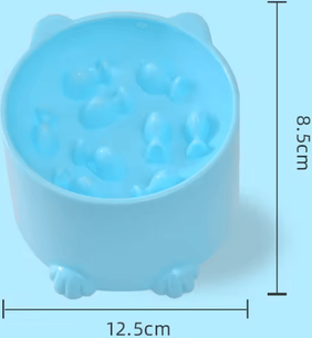 Inspire Curations ComfortPace Anti Choking Slow Feeder Bowl For Cats & Dogs blue