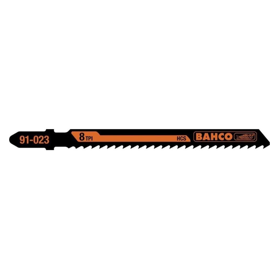 Bahco Jigsaw blades, with back teeth, for laminate 1,5x100mm 10TPI Carbon, with T-lock, 5-30mm for wood 5p (91-226-5P)