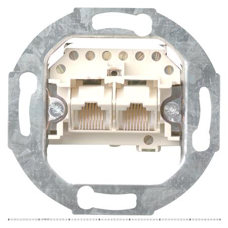 Gira 018700 UAE/TAE 2x8-pol Einsatz Steckdose - Zubehör Netzwerk (018700)