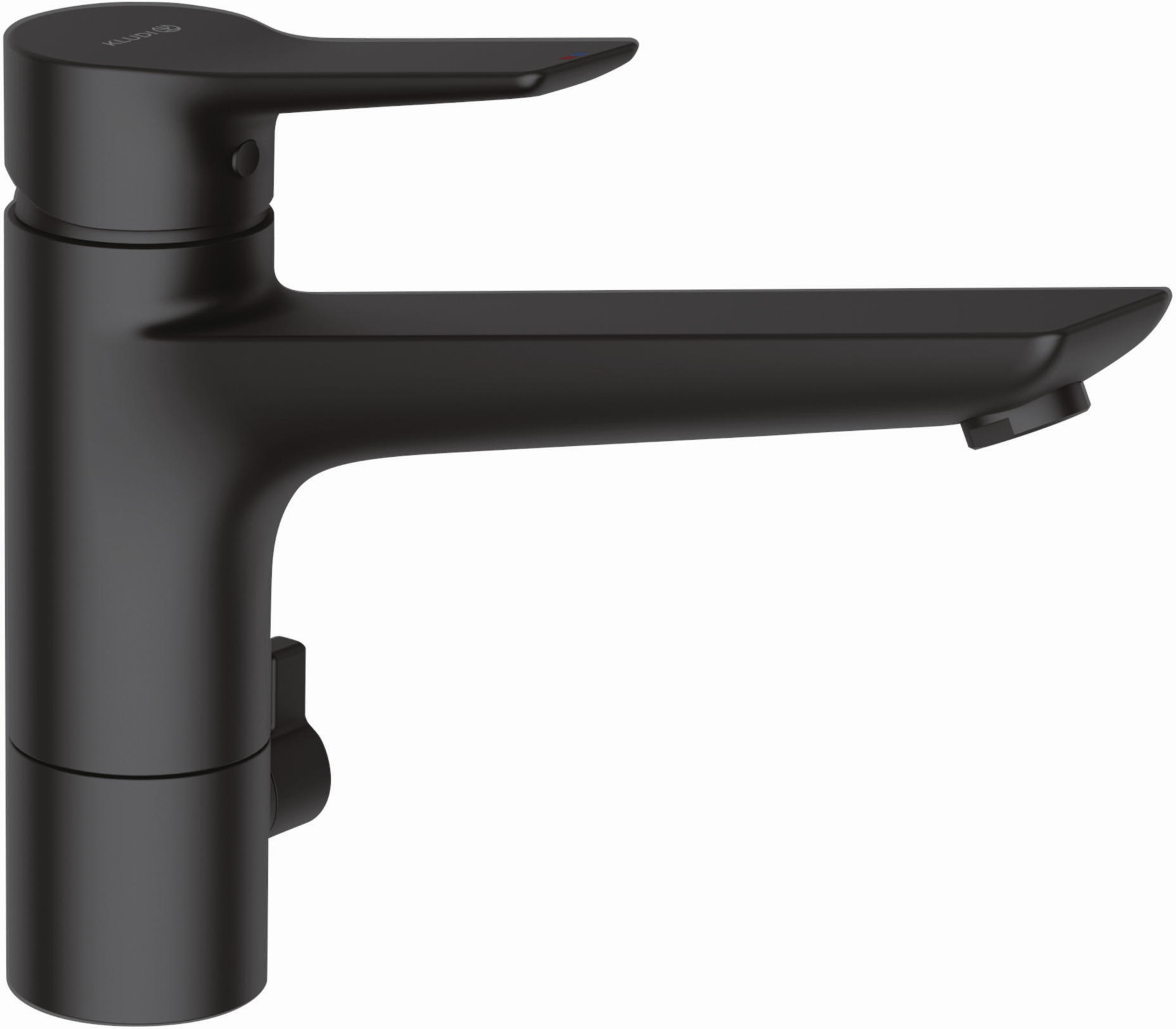 Kludi Mix robinet de cuisine multi mitigeur monocommande 329063975 levier fermé, bec pivotant, noir mat
