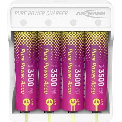 Ansmann Pure Power Set 4× Mignon AA Akkus und Lademodul Mignon (AA)-Akku Li-Ion 3250 mAh 1.5 V 1 St.