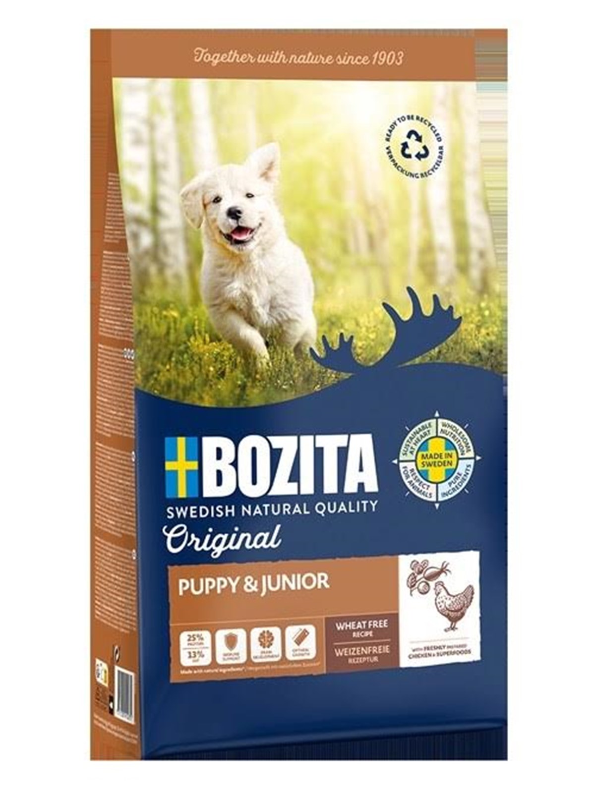 BOZITA Original Puppy & Junior Chicken - dry dog food - 12kg