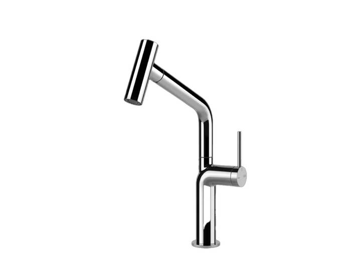 GESSI mitigeur robinet de cuisine semi-professionnel 60313 STELO (Chrome - Métal)
