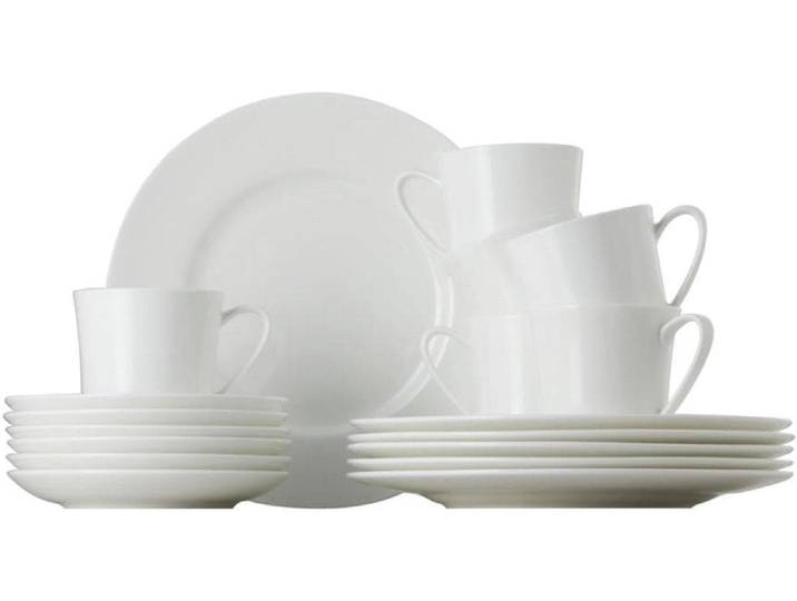 Geschirr-Set ROSENTHAL Jade 18-teilig , weiss (weiß), Geschirr-Sets, Geschirr-Set, Frühstücks- & Dessertteller