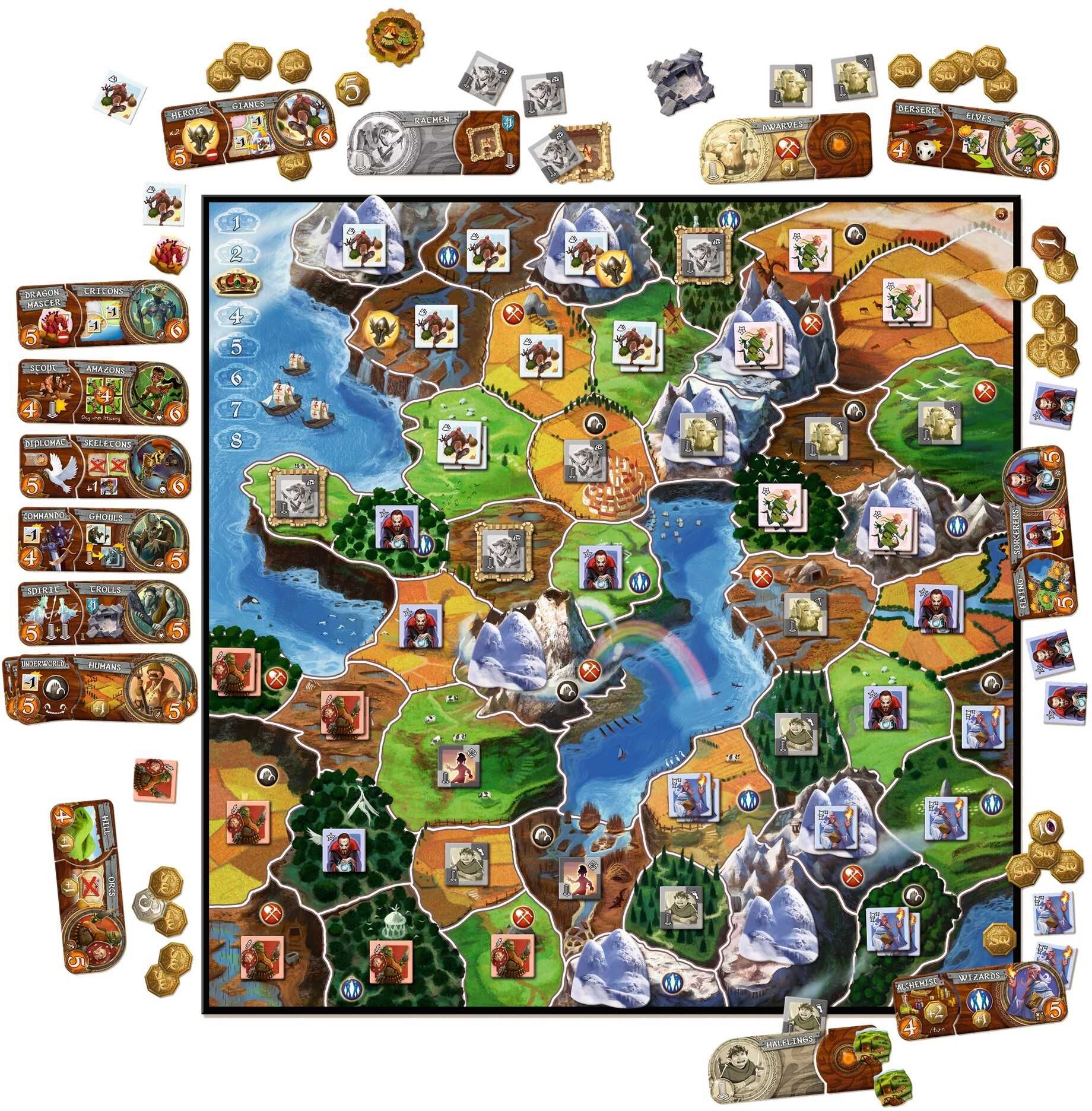 Small World Board Game by Days of Wonder - Fantasy Area-Control Game for Competitive Play, Ages 8+, 2-5 Players