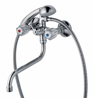 Kaja Classic Mehrzweckarmatur mit mit, S-Rohrauslauf 250mm chrom, 26850-3-C 26850-3-C