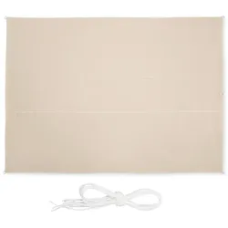 Relaxdays Beiges Sonnensegel rechteckig Beige