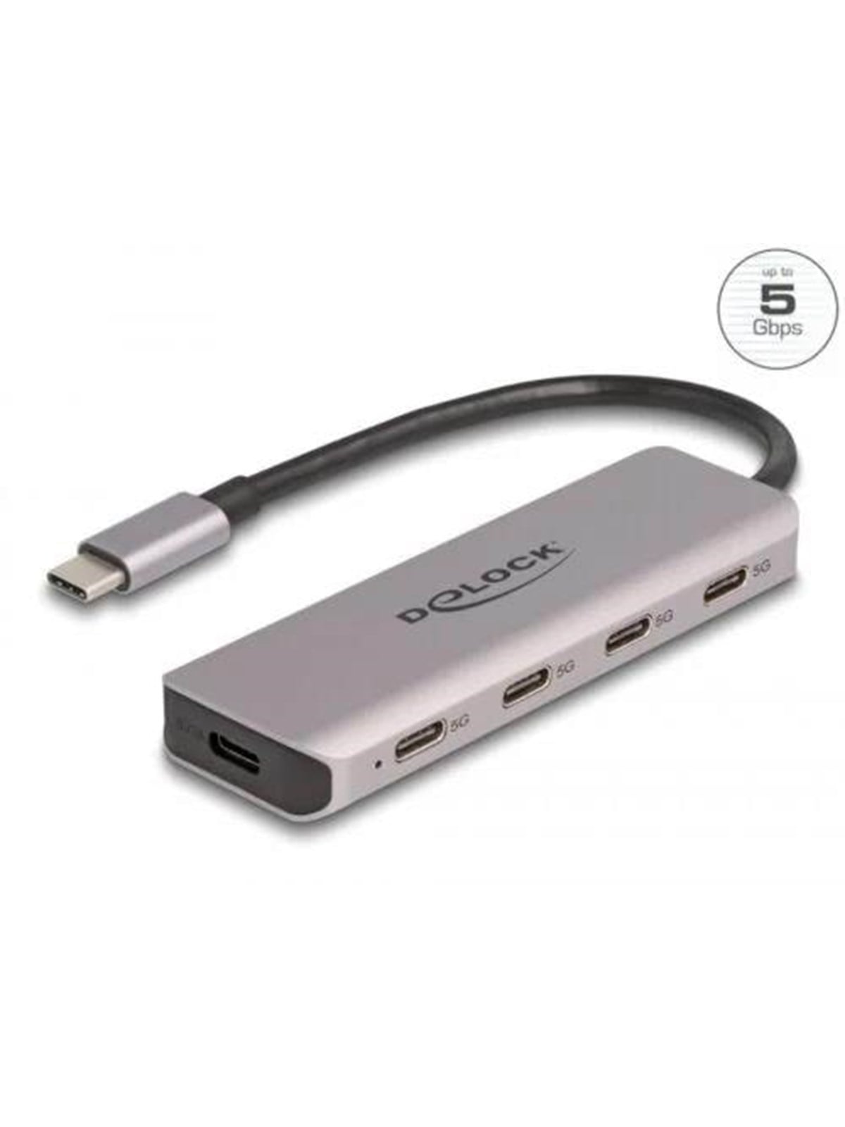 DeLOCK 64238 Interface Hub USB-Hubs - 4 - Grau