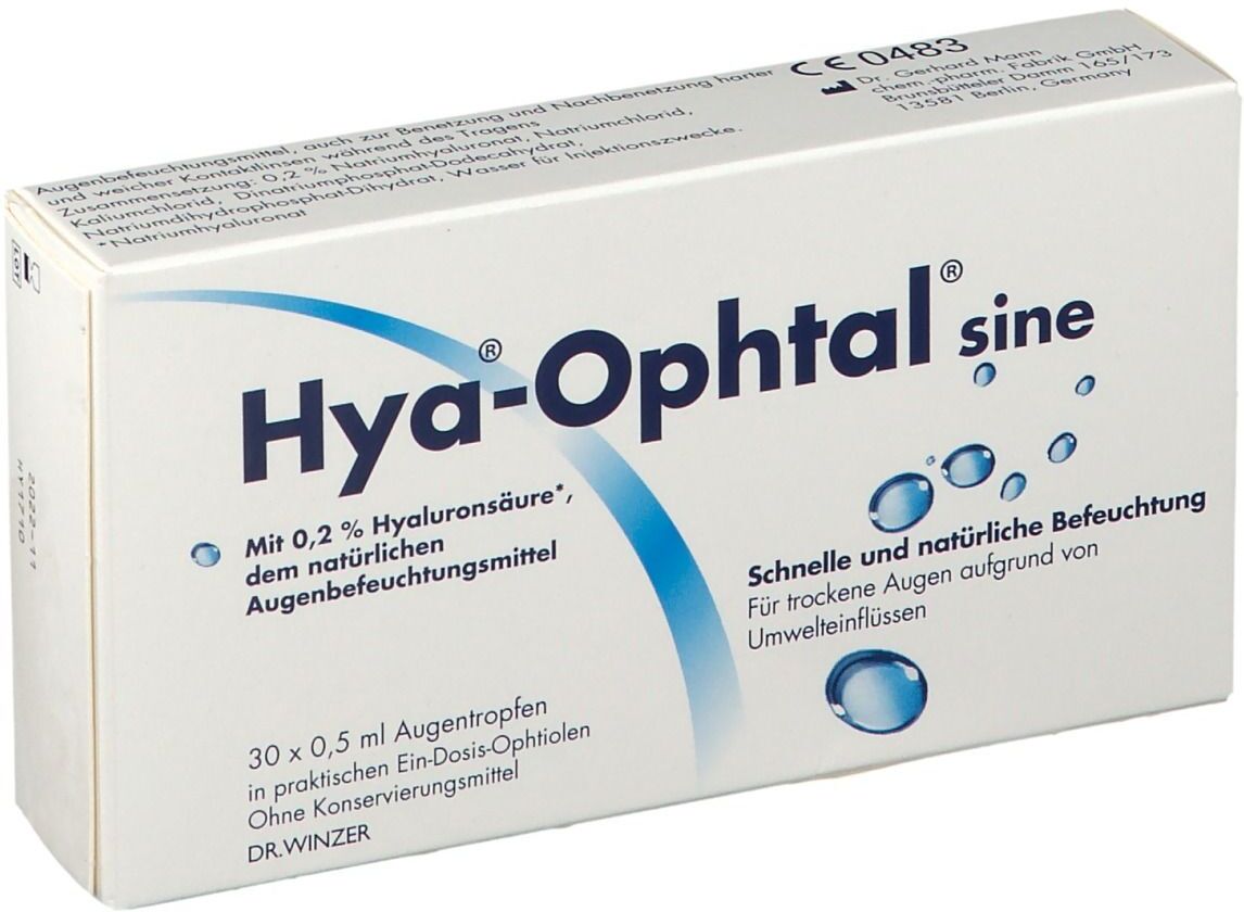 Hya®-Ophtal® sine Hya-Ophtal sine Augentropfen 30x0,5 ml