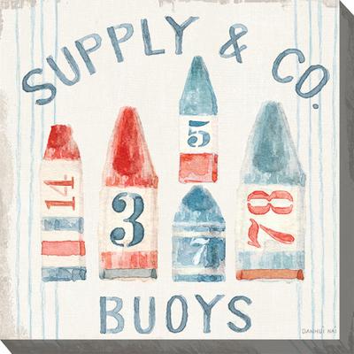 NAUTICAL SUPPLY OUTDOOR ART 24X24 by West of the Wind in Multi