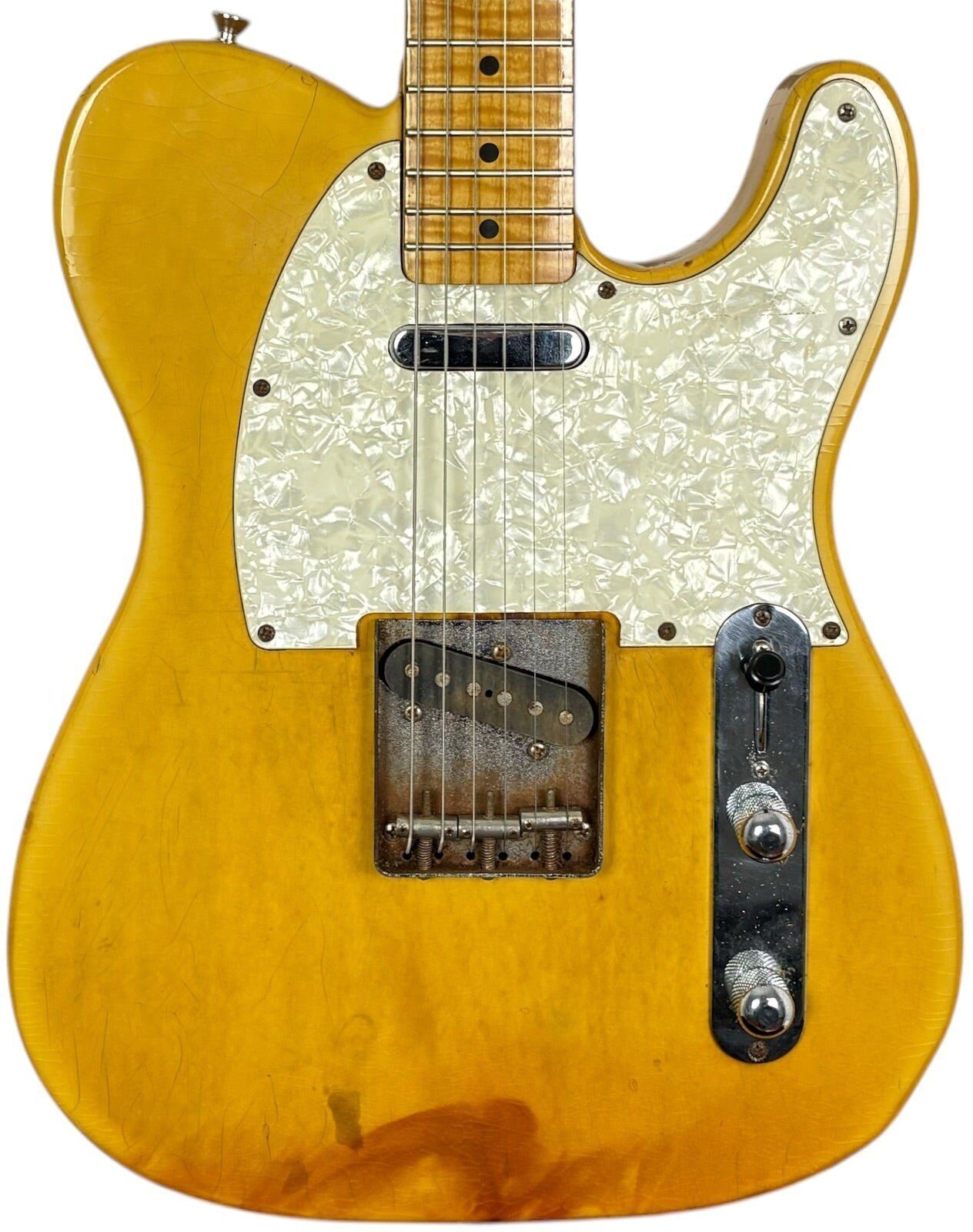 Fender Japan 52 Reissue Telecaster 1994-1995 - Fotoflame - Butterscotch Blonde   Blonde - Refurbished