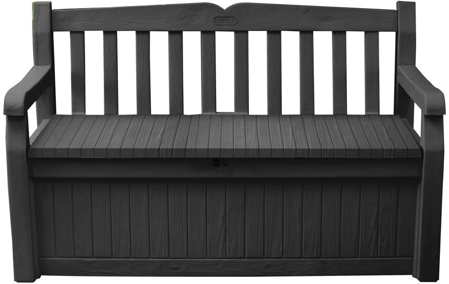 Keter Eden Bench Outdoor Storage Box Grey 84cm H X 140cm W X 60cm D
