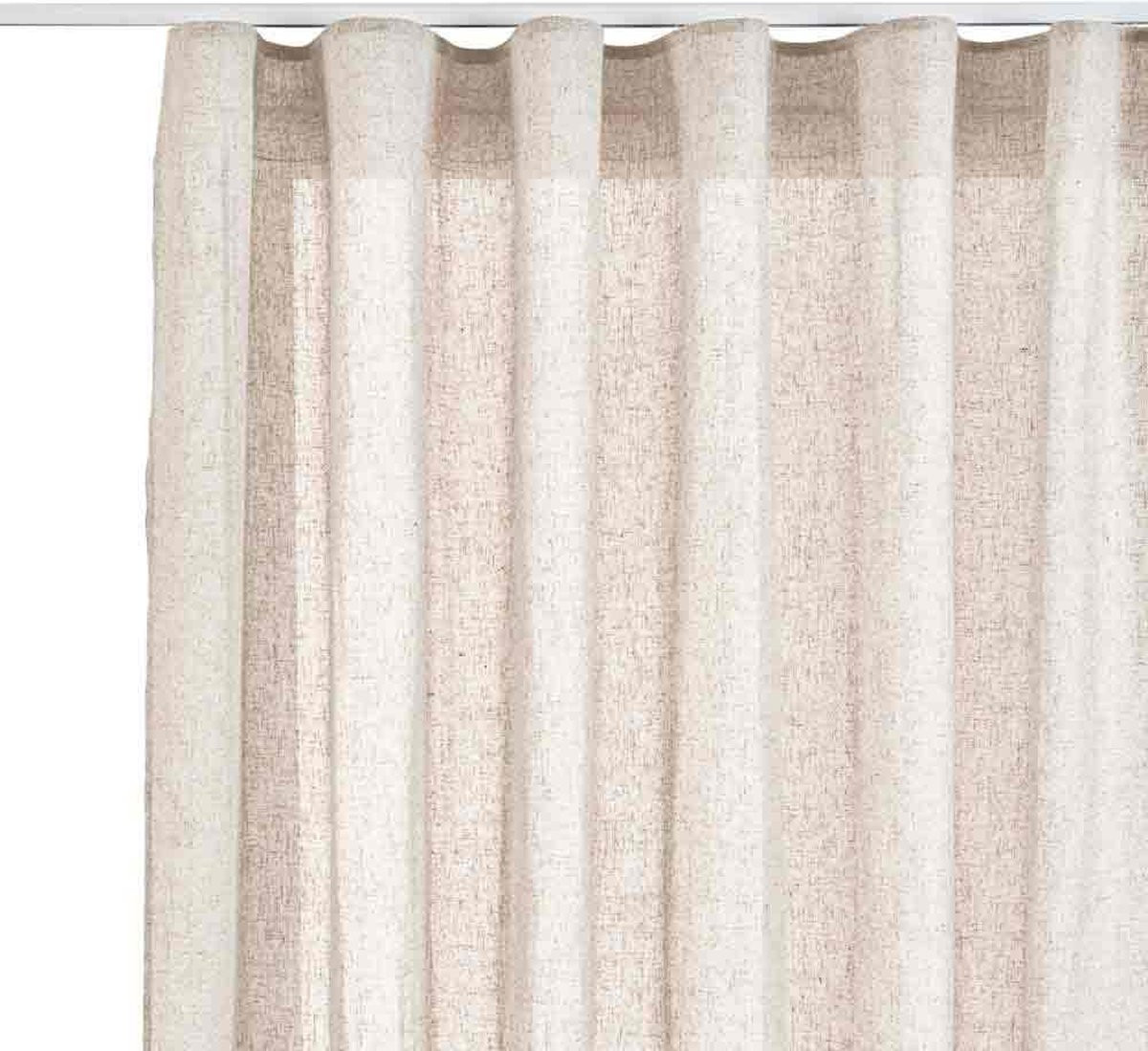 Stor Planet Linum Gordijn met Ringen Beige 280 x 300 cm