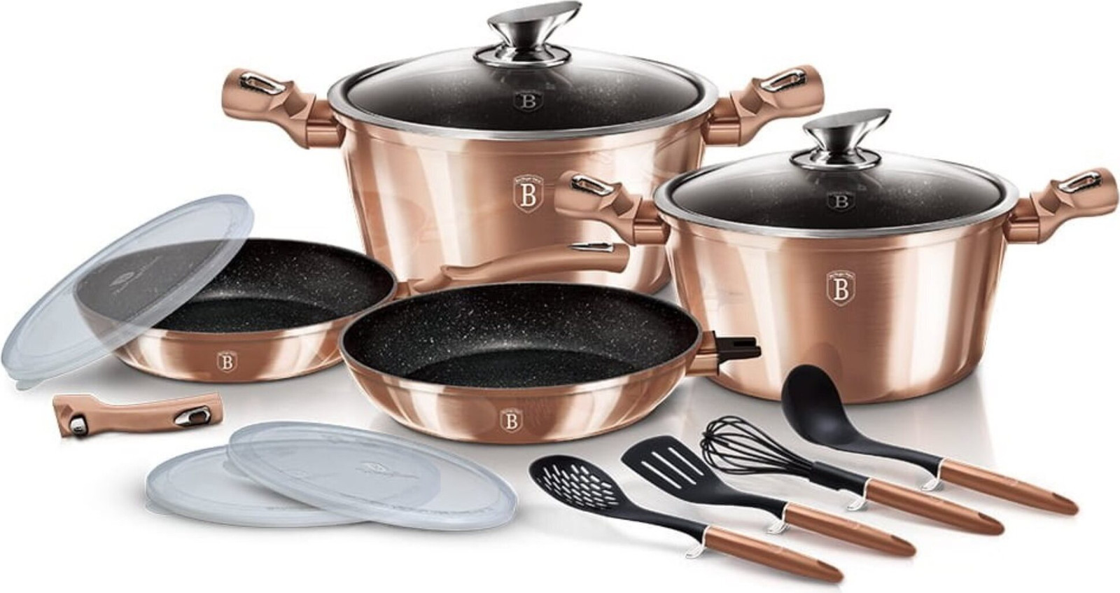 Berlinger Haus Metallic Line Rose Gold kookset BH7058