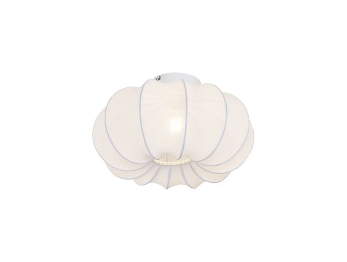 Plafonnier Japandi Blanc 37cm - Plu Asyesha