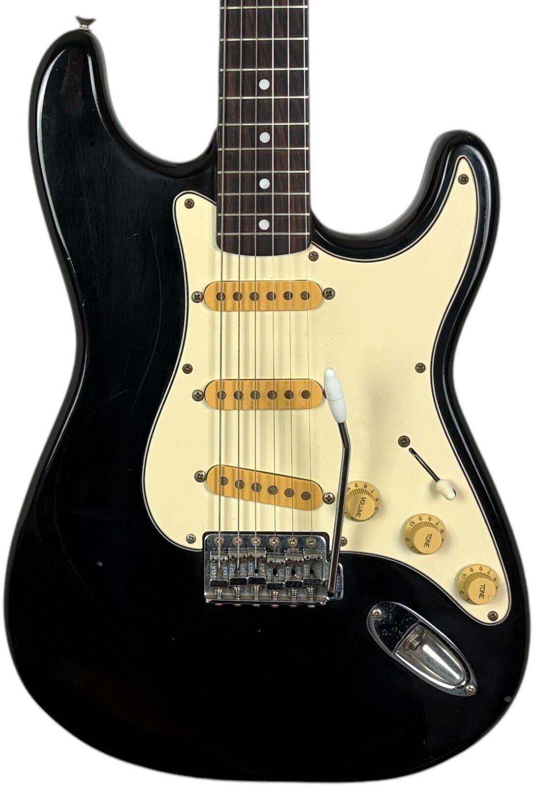 Squier by Fender Corée Stratocaster 1991   noir - Refurbished