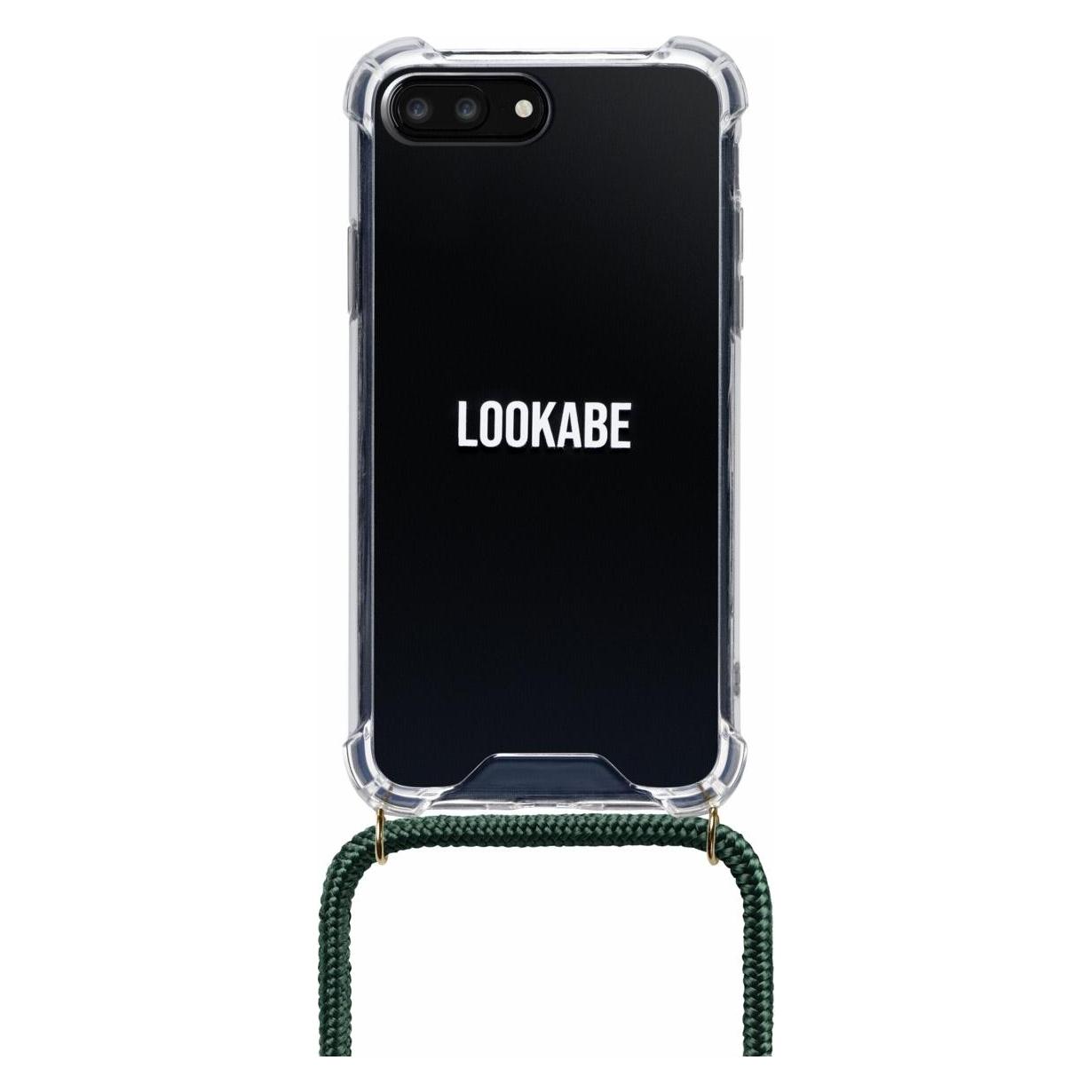 Lookabe Necklace iPhone 7/8+ gold green loo012 (Apple iPhone 7) (loo012)