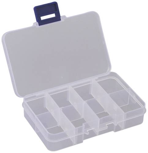 Quadrios 23SA084 Sortimentskasten (L x B x H) 10.6 x 6.5 x 2.3cm Anzahl Fächer: 8 variable Unterteilung Inhalt