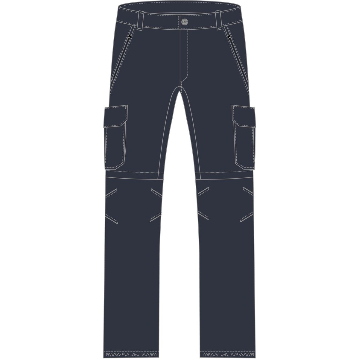 CMP KID Zip OFF Pant antracite (U423) 92 31T5624-U423-92