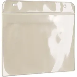 25 Magnettaschen mit Aufhängelochung A5 | Breitseite, Weich-PVC, beige