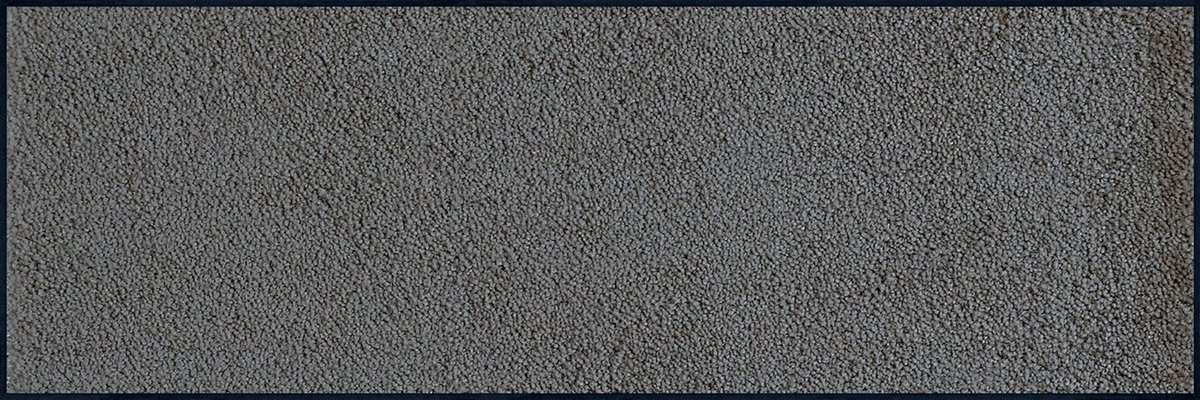 Wasbare antraciet grijze entree deurmat voor het verwijderen van vuil, 60 x 180 cm