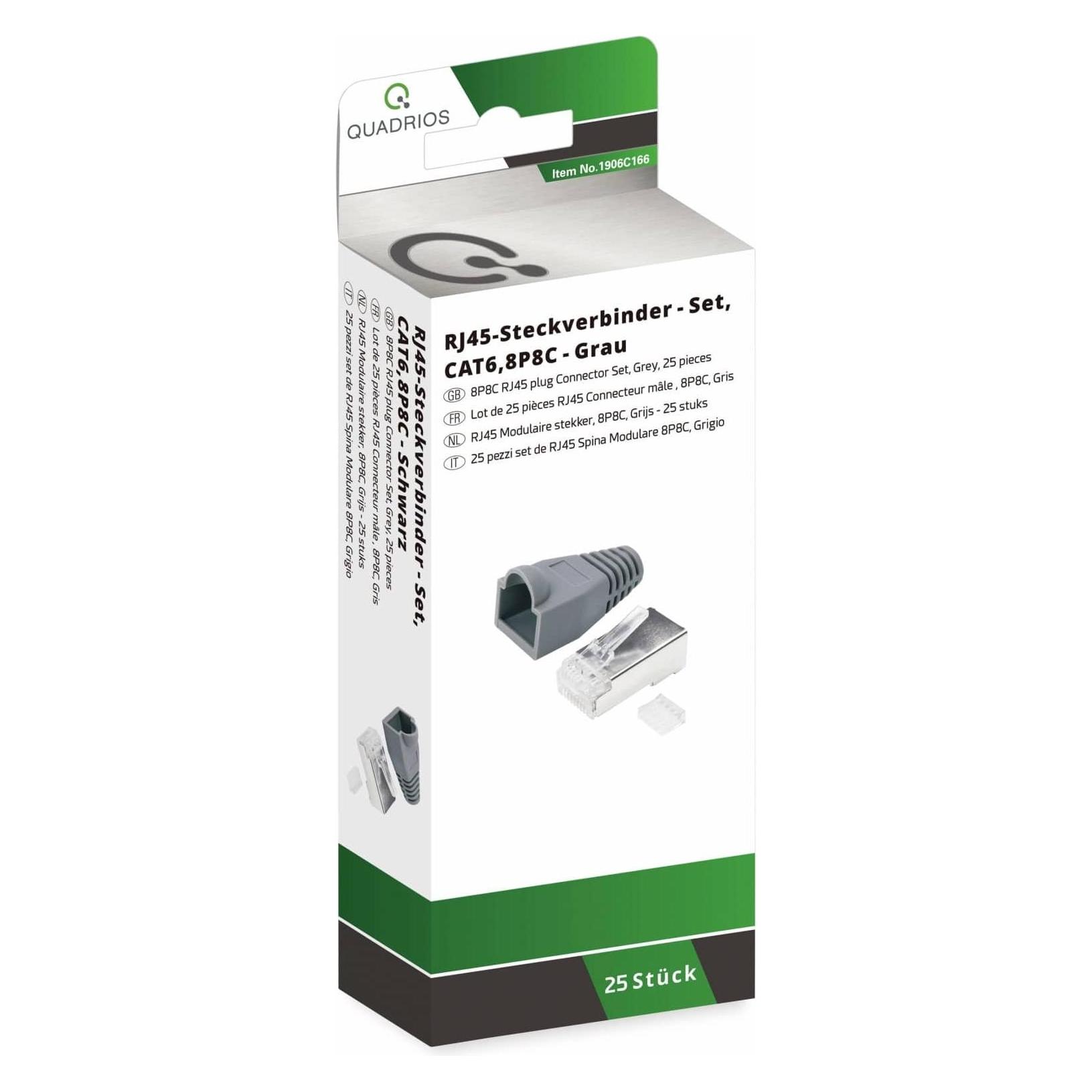 Quadrios RJ 45 Steckverbinder Set 6 (1906C166)