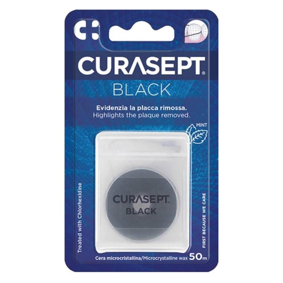 Curasept FLOSS Zahnseide schwarz (50 m) (40.CS07140)
