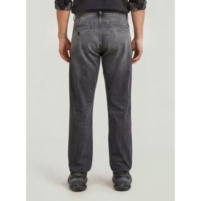 5-Pocket-Jeans G-STAR "Morry Tapered Chino", Herren, Gr. 28, Länge 30, grau (faded scoria grau), Obermaterial: 100% Baumwolle, Jeans 5-Pocket-Jeans