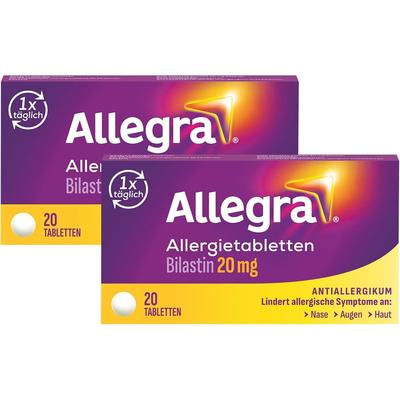 Allegra Allergietabletten 20 mg Tabletten Doppelpack 2x20 St