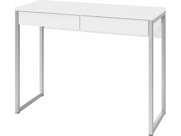 Fula Schreibtisch 2 Schubladen weiss hochglanz.
