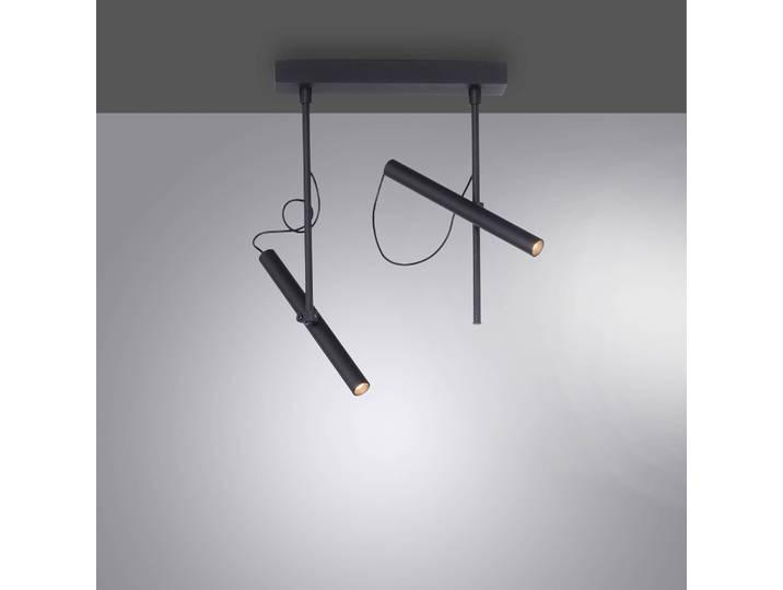 PURE LED Deckenleuchte Pure Tutua, dimmbar, schwarz, für Wohn- / Esszimmer, Metall, Modern