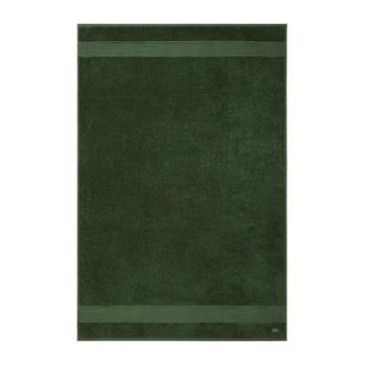 Badetuch LACOSTE "LLECROCO", grün (vert), B:100cm L:150cm, Frottier, Obermaterial: 100% Baumwolle, Handtücher, Badetuch, mit Label-Applikationen