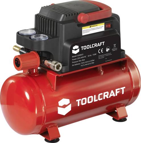TOOLCRAFT Druckluft-Kompressor 6l 8 bar