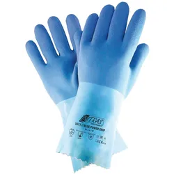 NITRAS Chemikalienschutzhandschuhe Blue Power Grip Gr. 10 Latex 1611