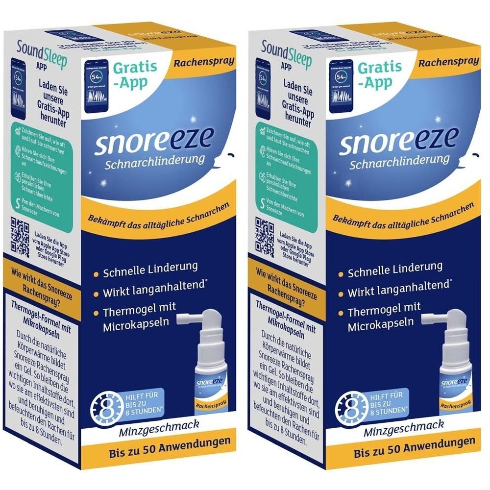 Snoreeze Schnarchlinderung Rachenspray 2x 2x23,5 ml Spray