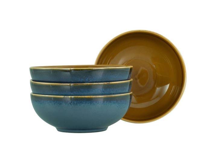 Schüsselset Mallorca Blau/Braun, 4-teilig