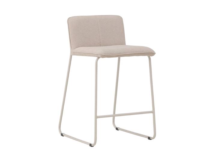 Design Barstuhl „Bisbee“ Bouclé Beige VE DESIGN
