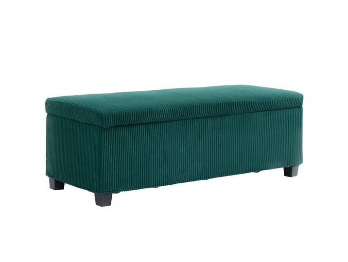 Banc coffre velours côtelé HORTMAN vert