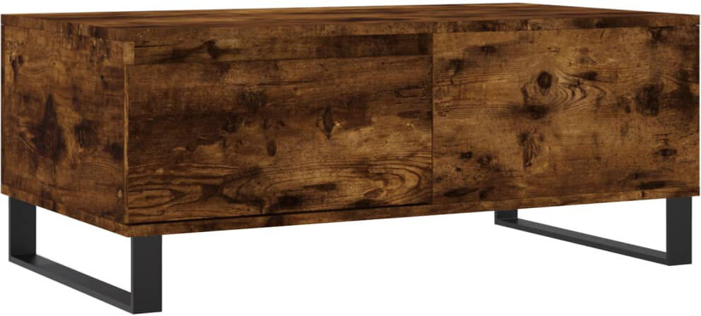 Metro Azianna Sled Coffee Table with Storage Smoked Oak