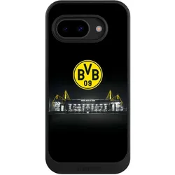 Nivocase Hülle für Google Pixel 9a Handyhülle NIVOcore Case Schwarz BVB Borussia Dortmund Stadion (Google Pixel 9a), Smartphone Hülle, Schwarz