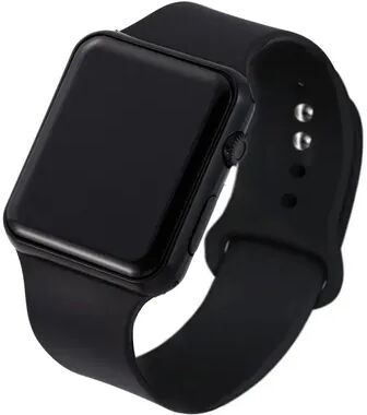 USA Free Shipping Shop LumiSquare Digital LED Watch Square Silicone Sports Wristwatch For Men & Women black