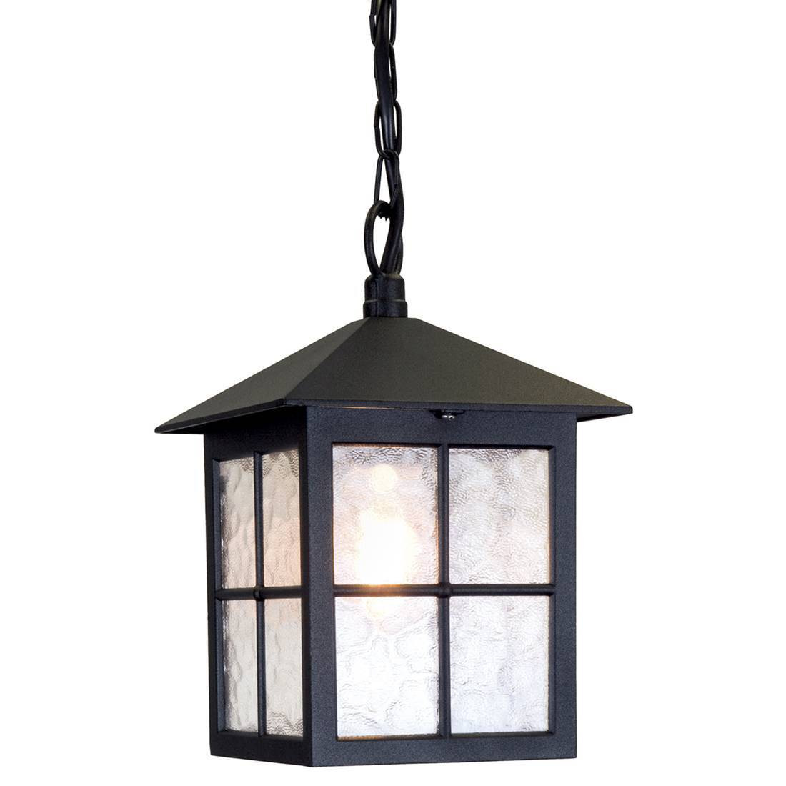 Elstead Lighting Winchester buitenwandlamp, zwarte lantaarn, E27, IP43