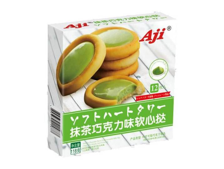 Aji Tarte au cœur coulant saveur matcha et chocolat 118 g