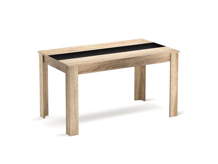 Esstisch ACCENT mit Wendeplatte 140 x 80 cm braun