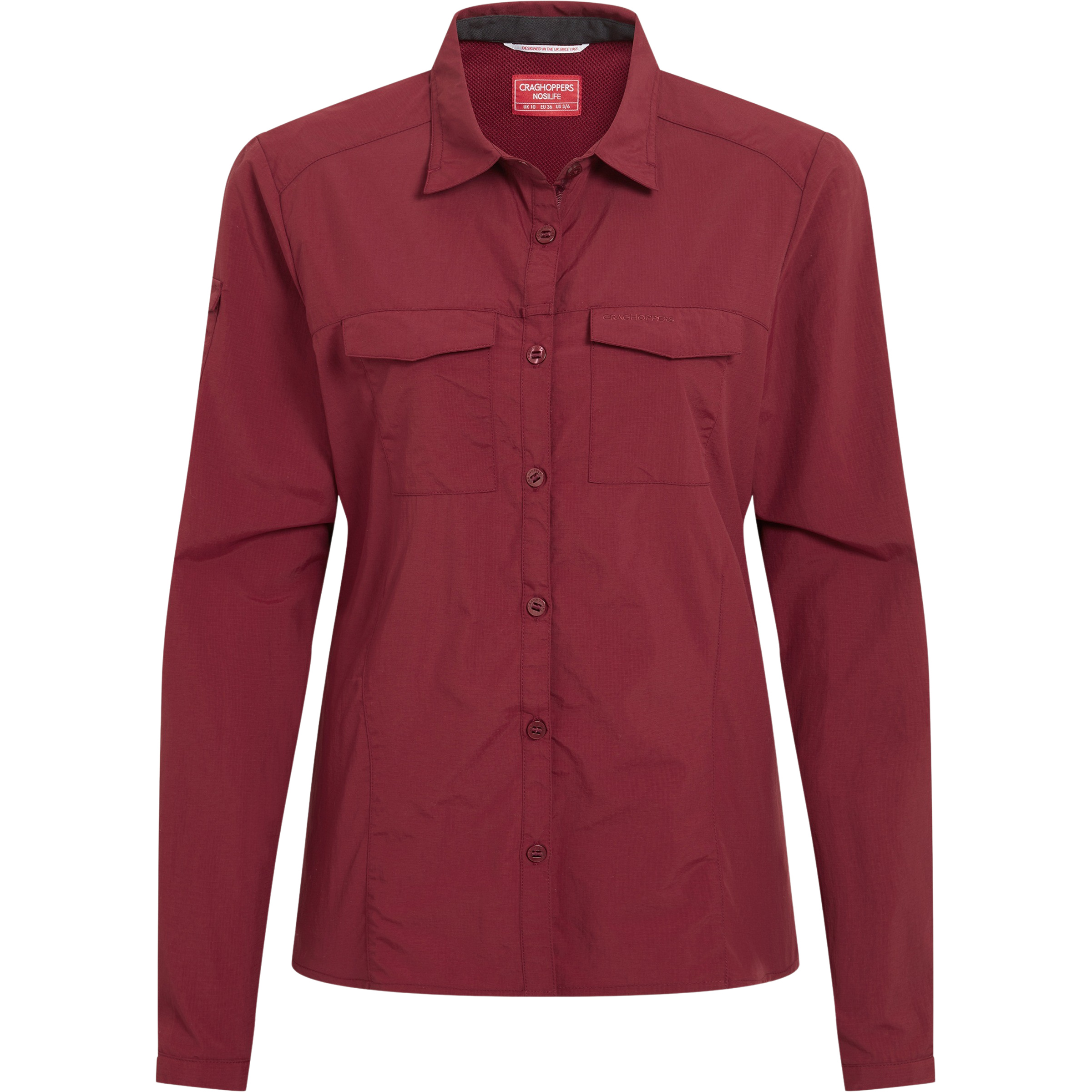 Craghoppers Nosilife ADV III Damen Blusen rot Größe XXL Camping Klein verpackbar