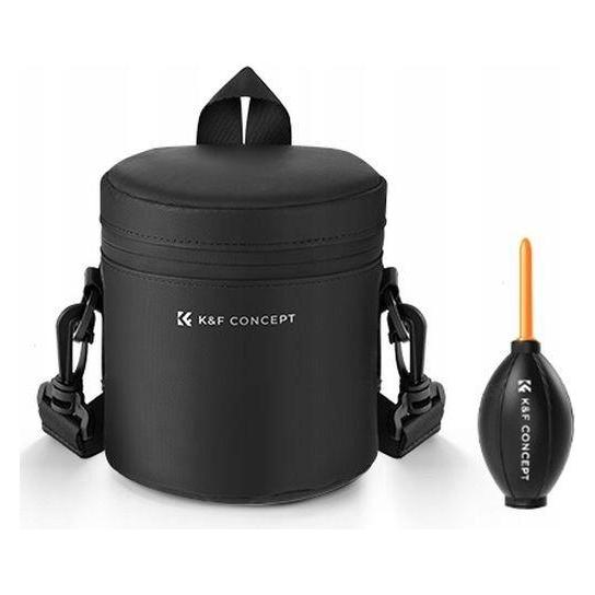 K&F Concept Pokrowiec Futerał Etui Na Obiektyw Lens Wodoodporny 12x8cm + Gruszka K&f / Rozmiar S / Kf13.189 (Objektivtasche) (52791036)